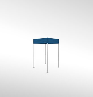 A light blue folding gazebo 1.5x1.5 m.